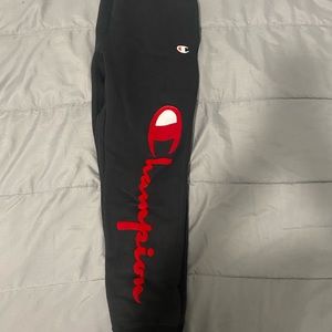 MENS black champion sweats